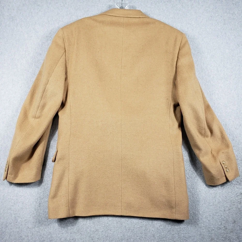 Vintage Dellapenna Camel Hair Blazer 40R Tan Sport Coat USA‎ Indie Sleaze Grunge